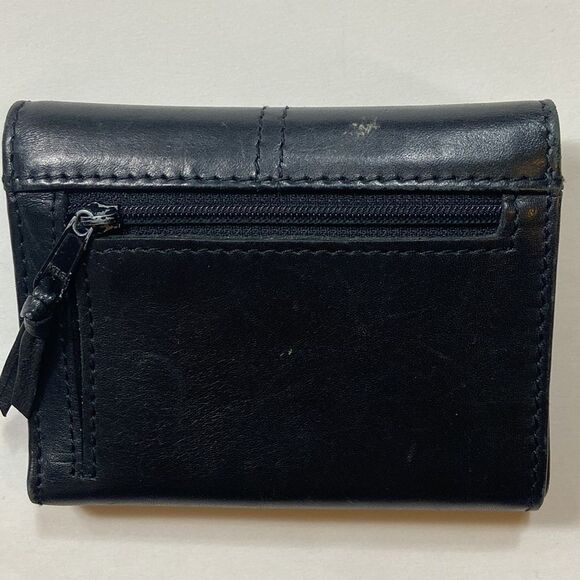 Vintage Liz Claiborne Genuine Lether Black Wallet Bag - Picture 4 of 12